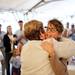 Superintendent Patricia Green embraces and recognizes Cathy Cieglo at the retirement party on Tuesday, June 18. Cieglo has taught for 18 years. Daniel Brenner I AnnArbor.com